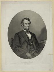 Lithograph of Lincoln