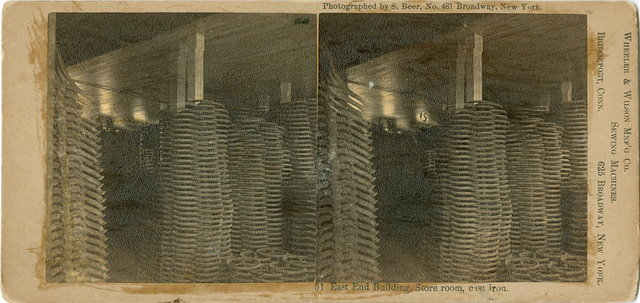 Stereocard of Sewing Machine Wheels