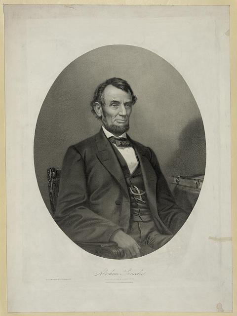 Lithograph of Lincoln